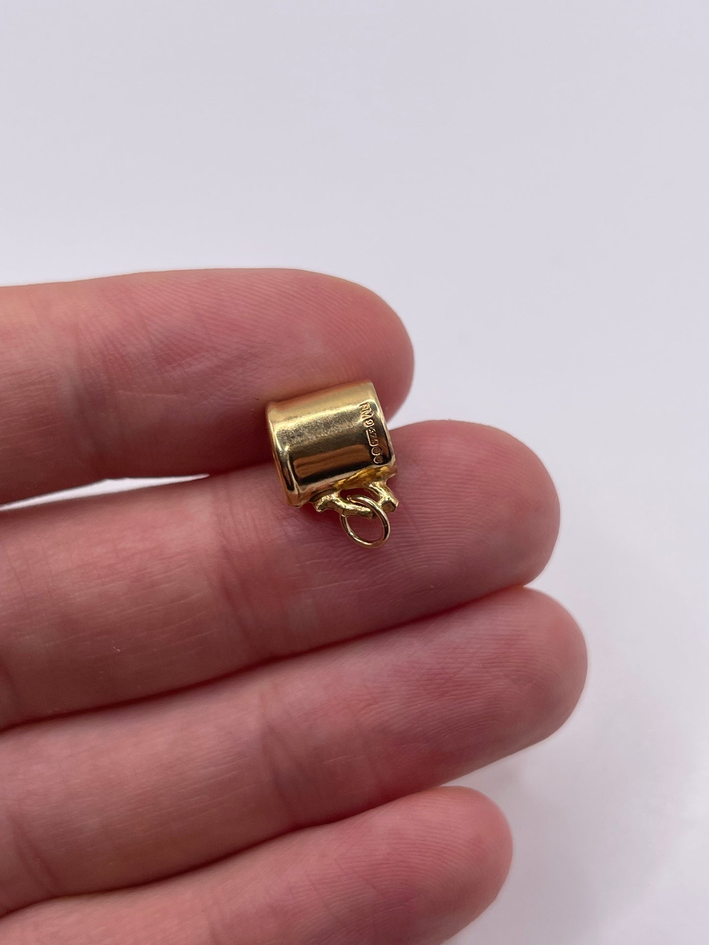 9ct gold cup charm