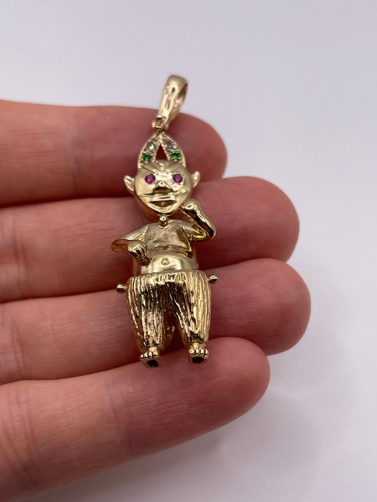 9ct gold devil pendant