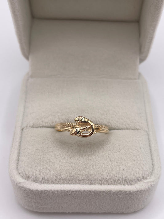 9ct gold snake ring