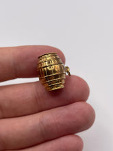 Load image into Gallery viewer, 9ct gold barrel charm
