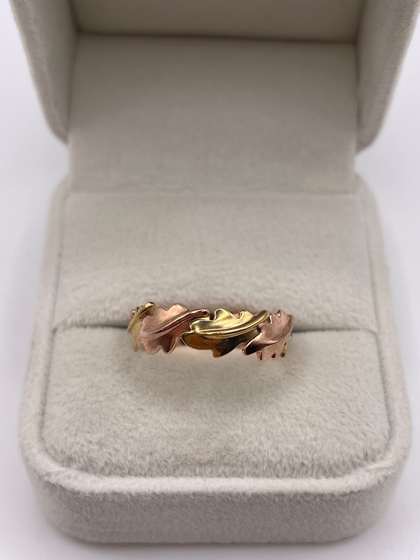 Clogau 9ct two tone gold band