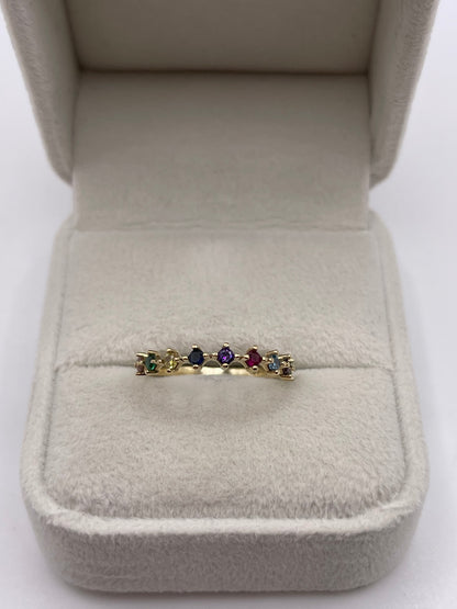 9ct gold cz ring