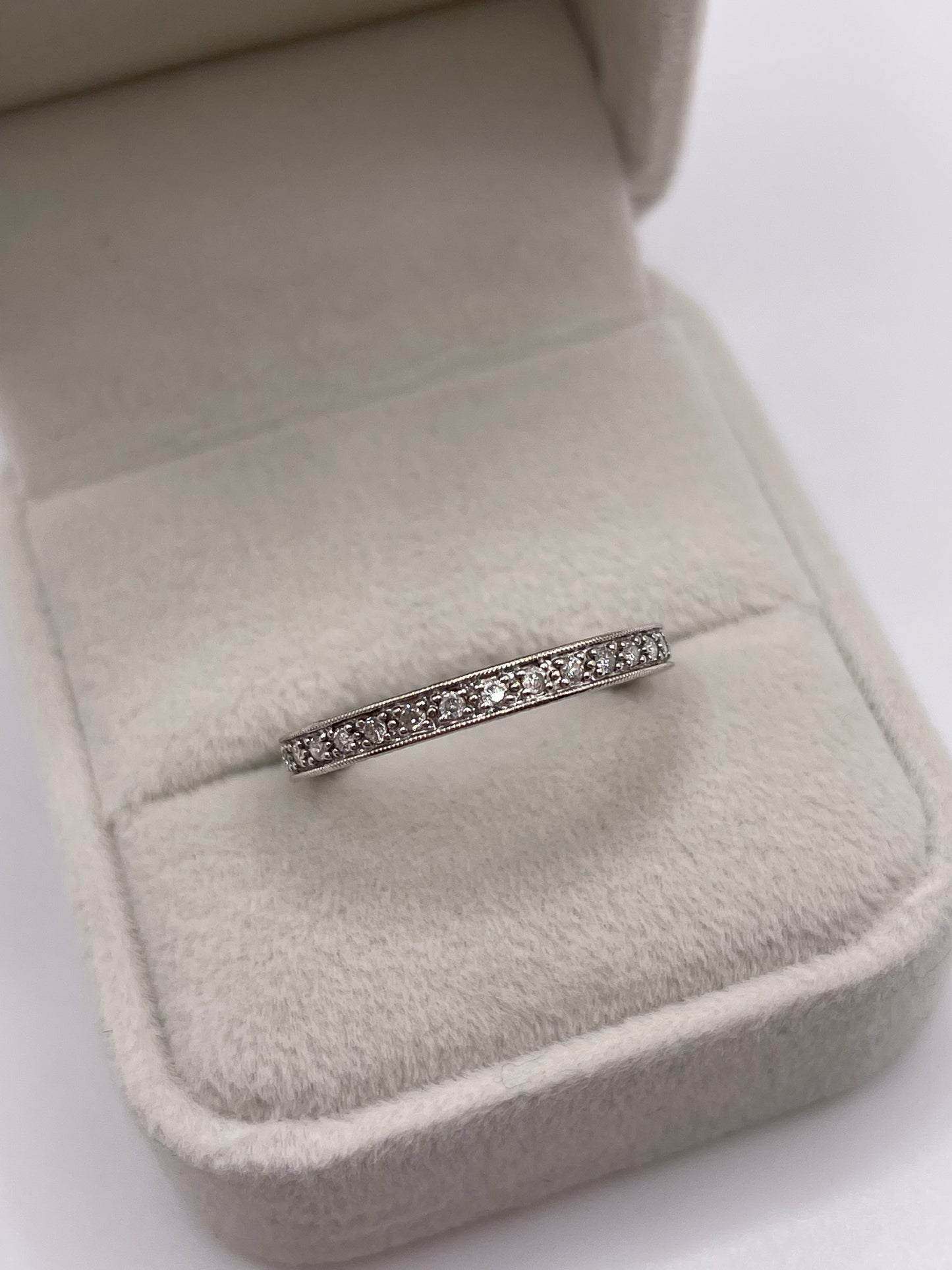 9ct white gold diamond eternity ring