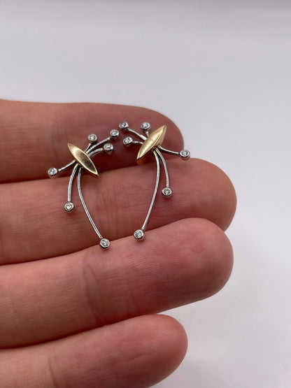 18ct gold diamond earrings