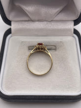 Load image into Gallery viewer, 9ct gold fire opal and topaz ring
