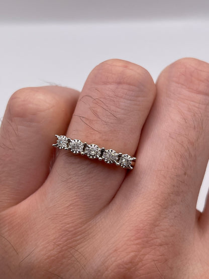 9ct gold diamond ring