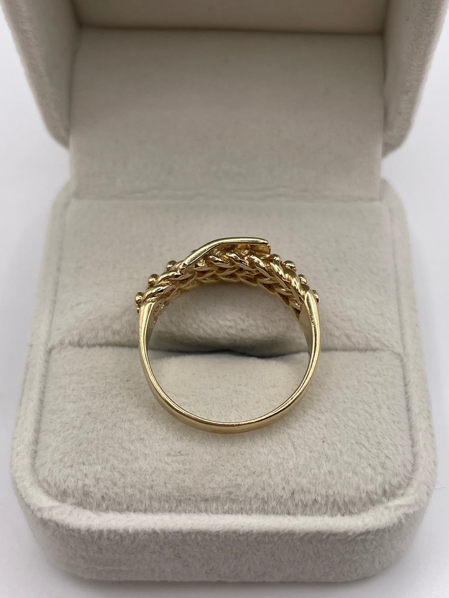 9ct gold buckle ring