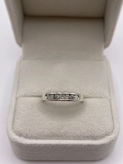 9ct white gold diamond ring