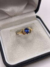 Load image into Gallery viewer, 18ct gold tanzanite and diamond ring
