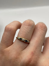 Load image into Gallery viewer, 9ct gold sapphire and diamond ring
