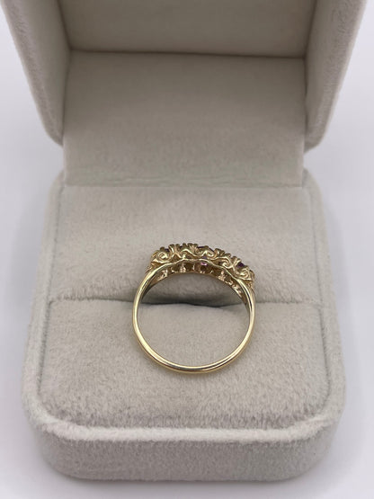 9ct gold amethyst ring