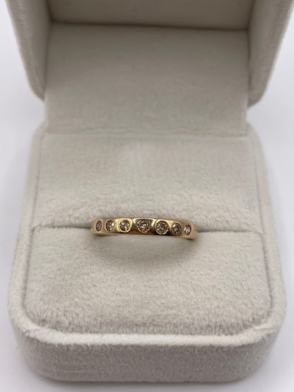 9ct gold diamond ring