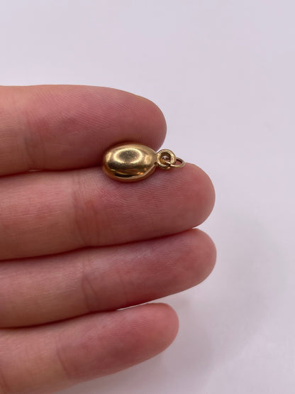 9ct gold coffee bean charm