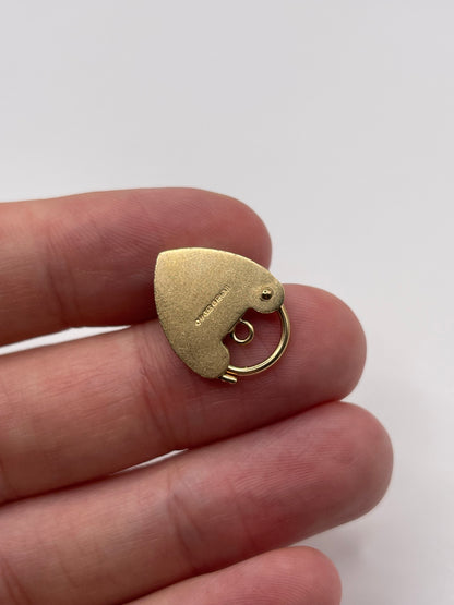 9ct gold padlock 35