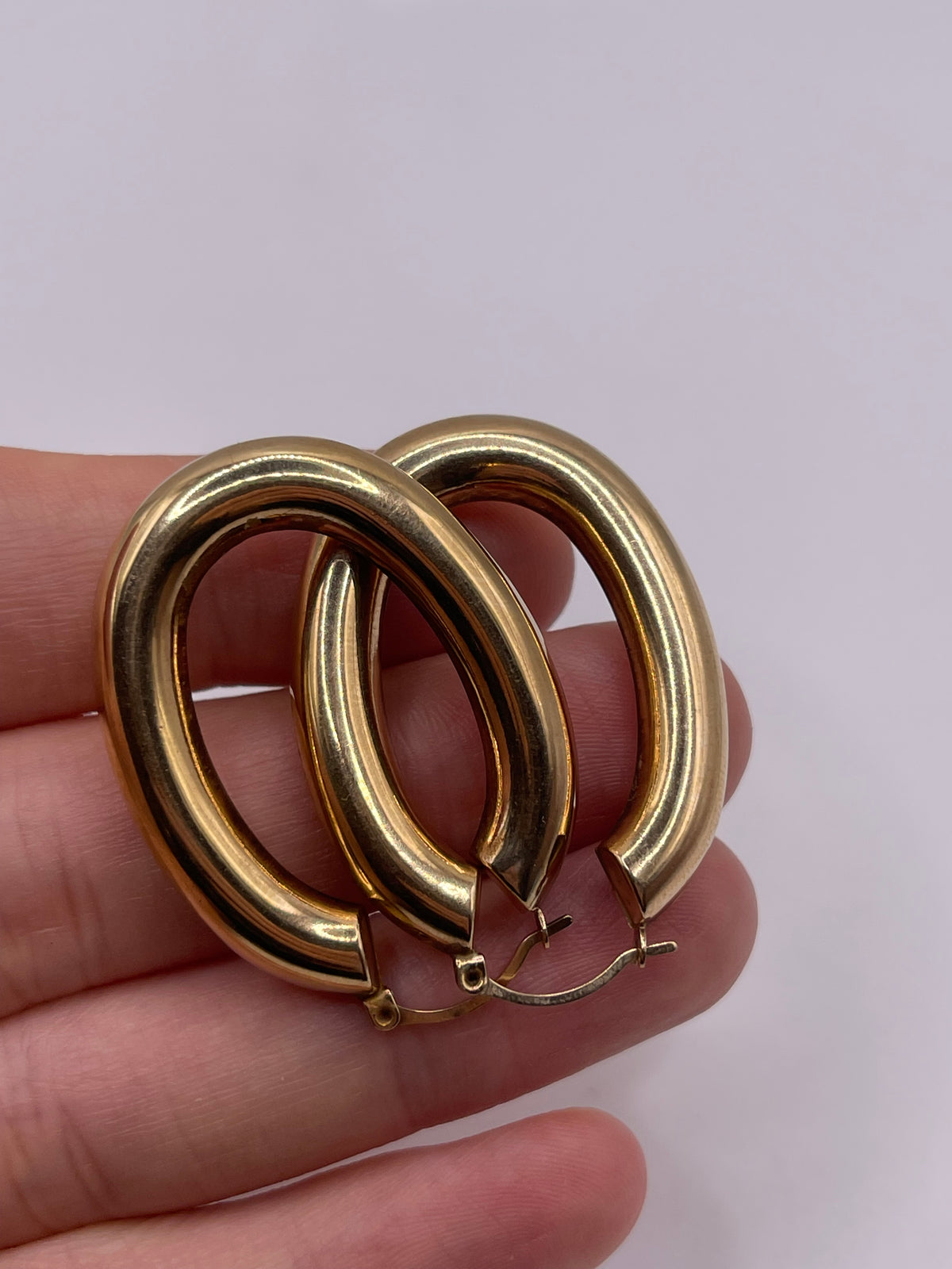 9ct gold Creole earrings