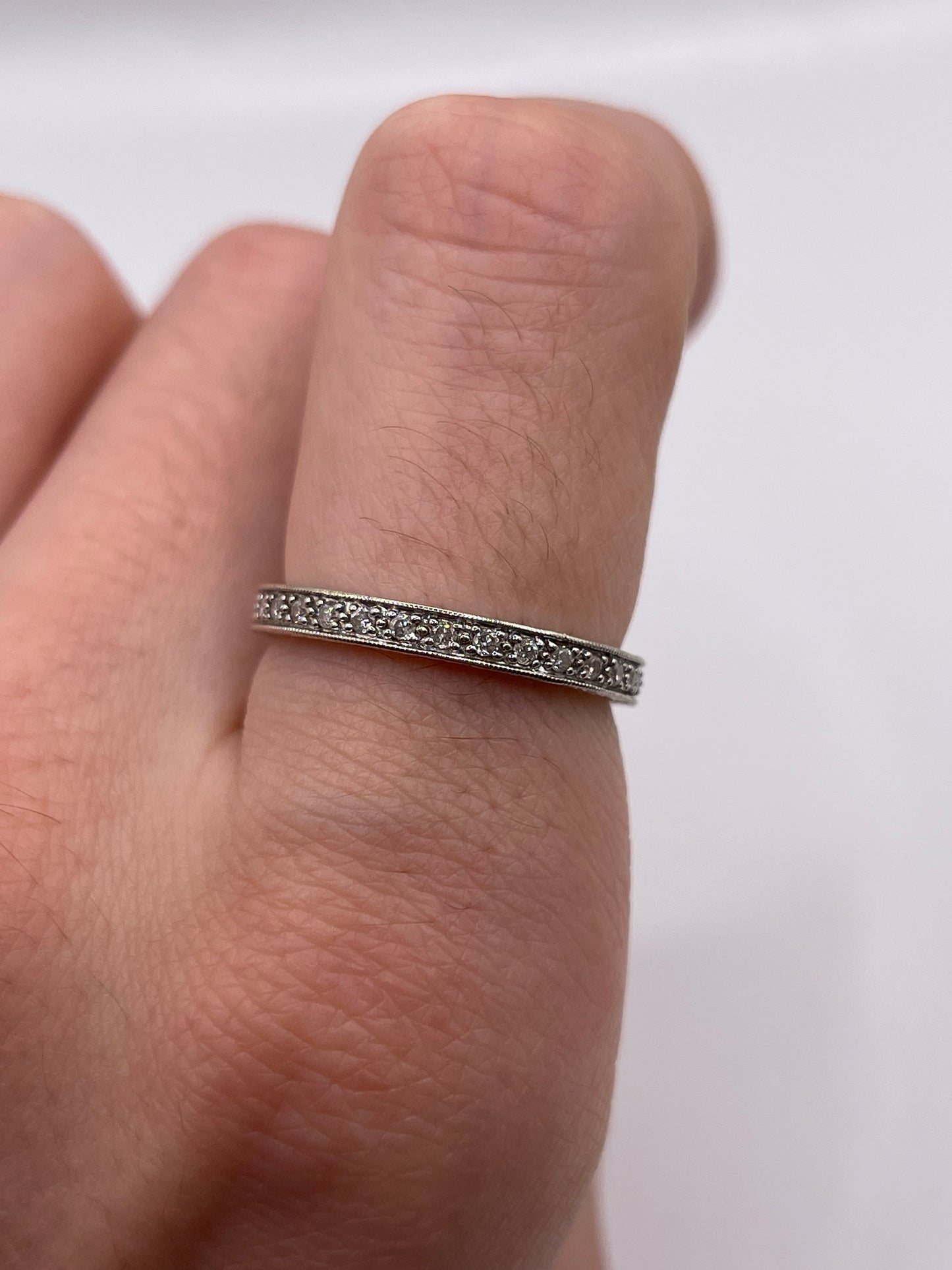 9ct white gold diamond eternity ring