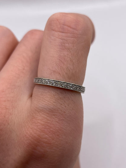 9ct white gold diamond eternity ring