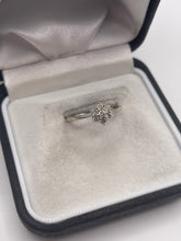 Load image into Gallery viewer, 14ct white gold diamond cluster ring
