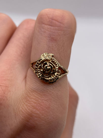 9ct gold rose ring