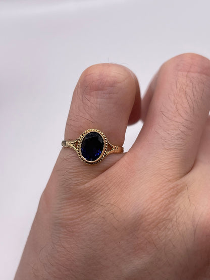 9ct gold iolite ring