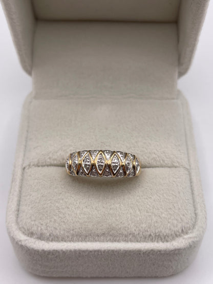 9ct gold diamond ring