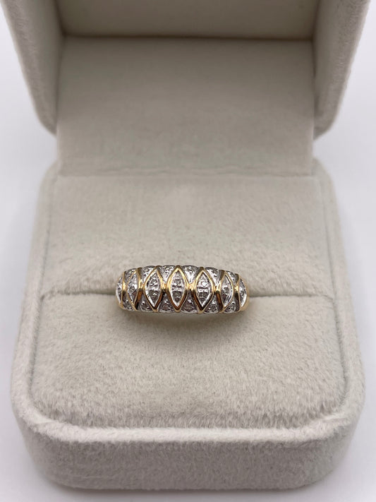 9ct gold diamond ring
