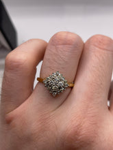 Load image into Gallery viewer, 18ct gold diamond cluster ring
