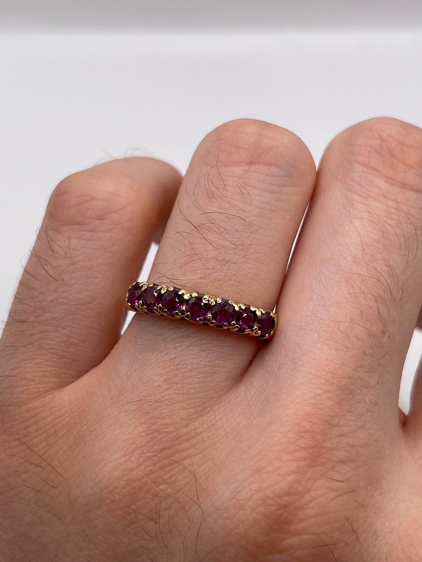 9ct gold ruby ring