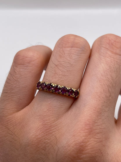 9ct gold ruby ring
