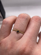 Load image into Gallery viewer, 9ct gold amethyst heart ring
