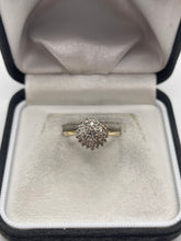 Load image into Gallery viewer, 9ct gold tanzanite cluster ring
