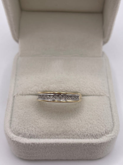 9ct gold diamond ring