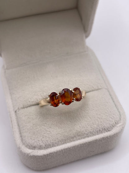 9ct gold citrine ring