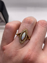 Load image into Gallery viewer, 18ct gold opal and diamond ring
