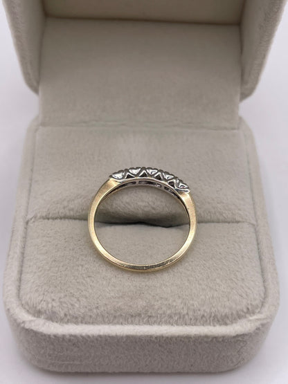 9ct gold diamond ring