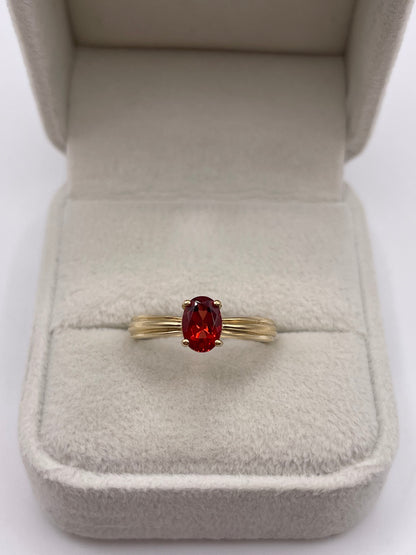 9ct gold quartz ring