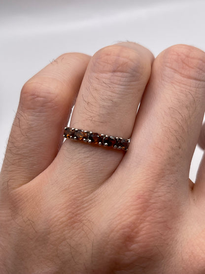 9ct white gold tourmaline ring
