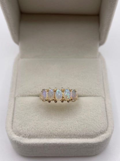 9ct gold opal ring