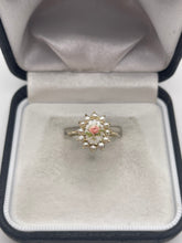 Load image into Gallery viewer, 9ct gold Limoges and pearl ring
