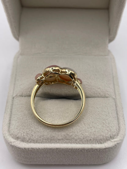 9ct gold mother of pearl ring