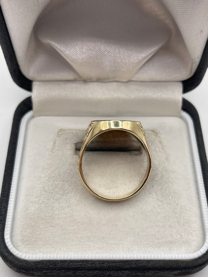 9ct gold signet ring