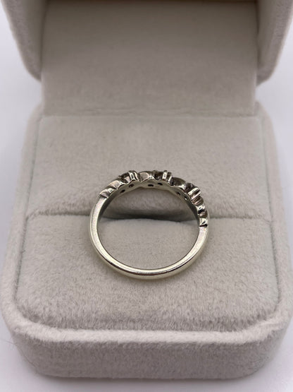 9ct white gold diamond ring