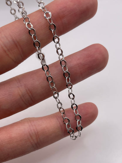 18ct white gold chain 157