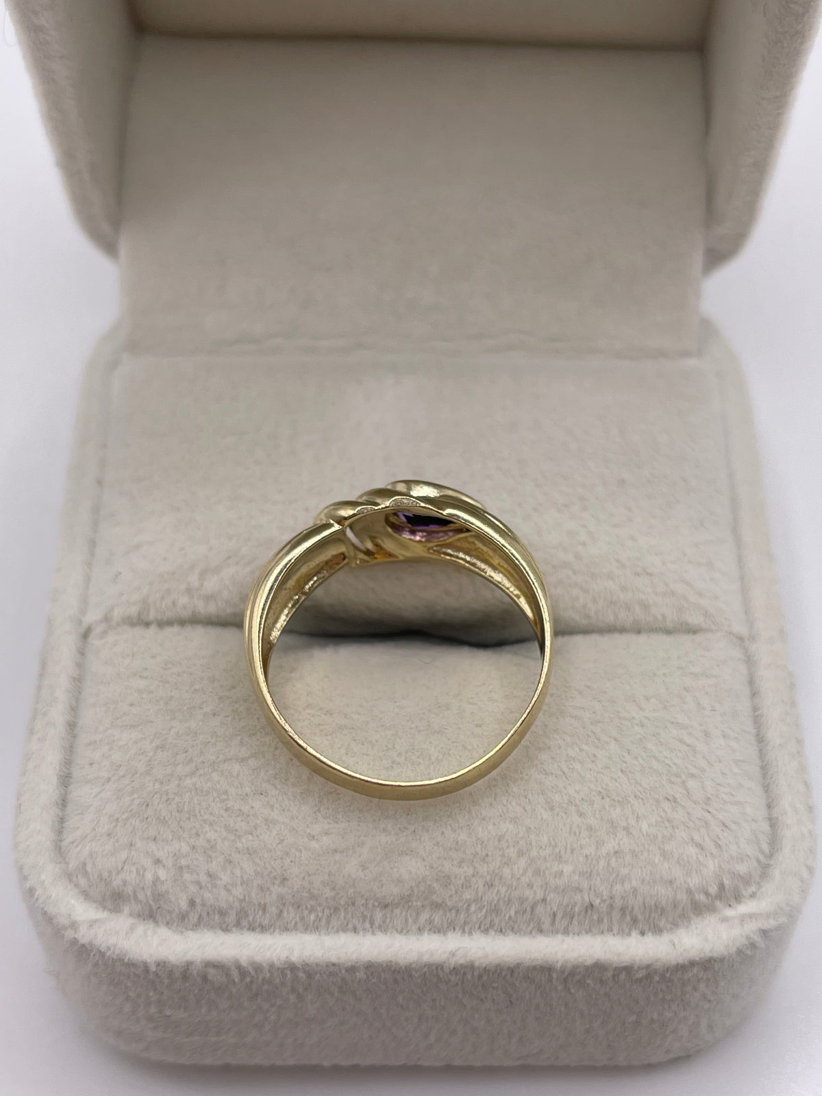 9ct gold amethyst ring
