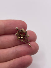 Load image into Gallery viewer, 9ct gold garnet and pearl pendant
