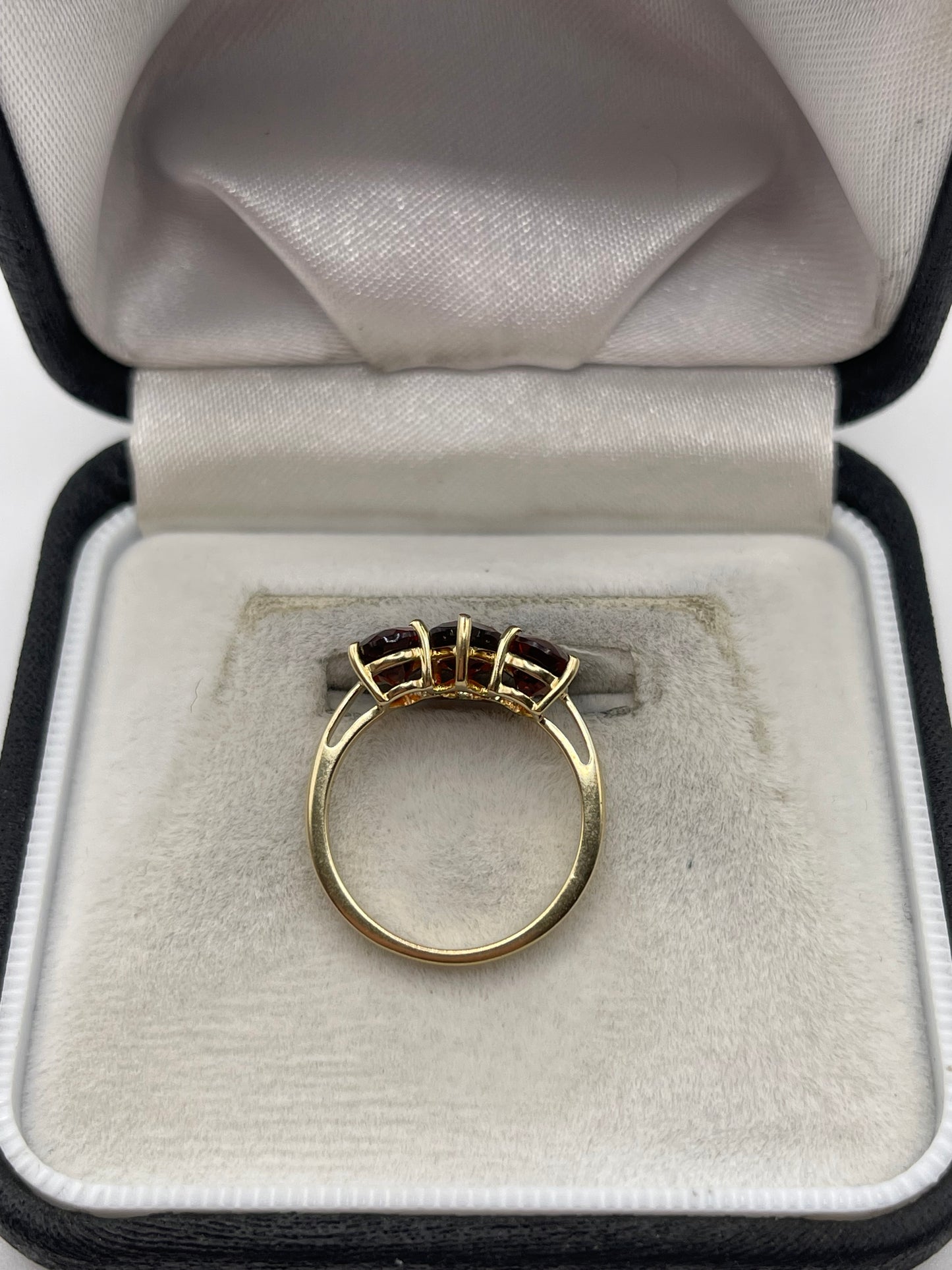 9ct gold mandarin garnet ring
