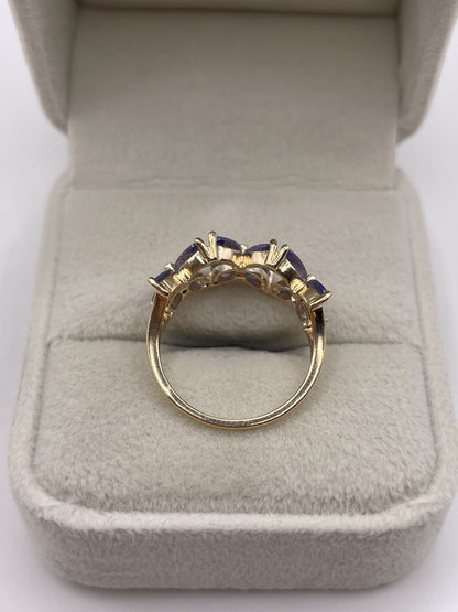 9ct gold tanzanite ring