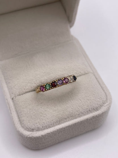 9ct gold regards ring