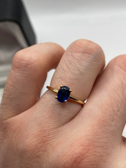 9ct gold kyanite ring
