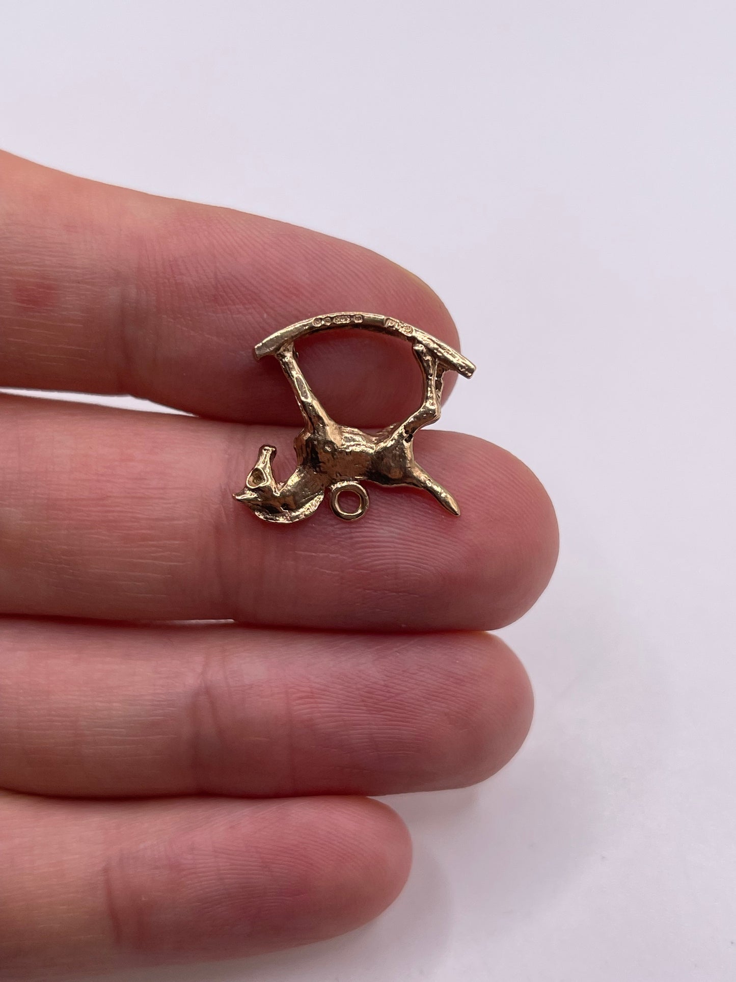 9ct gold rocking horse charm